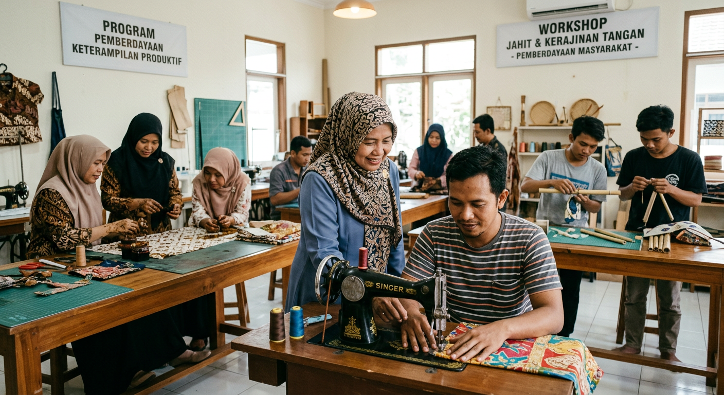 LIVESGP SLEMAN Berdaya - Program pemberdayaan masyarakat dan peningkatan keterampilan produktif.